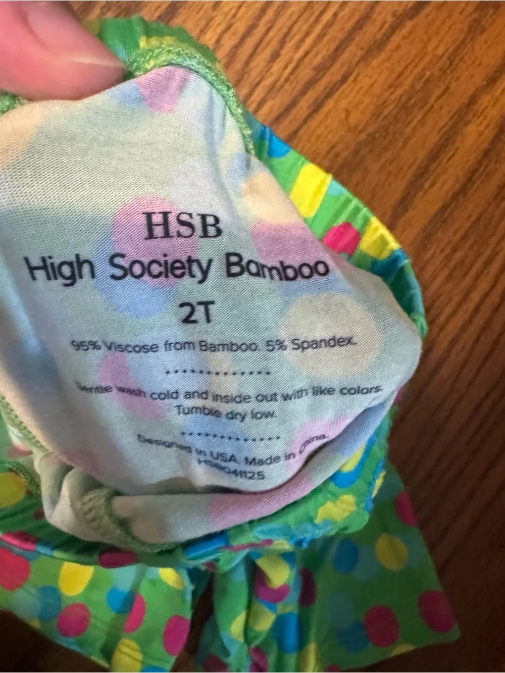 Barney High Society  bamboo peplum set